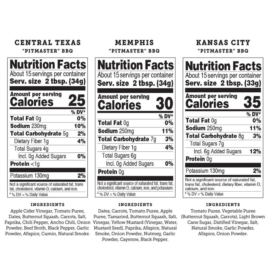 Pitmaster Ed Mitchell Western-Style BBQ Sauce Variety 3-Pack